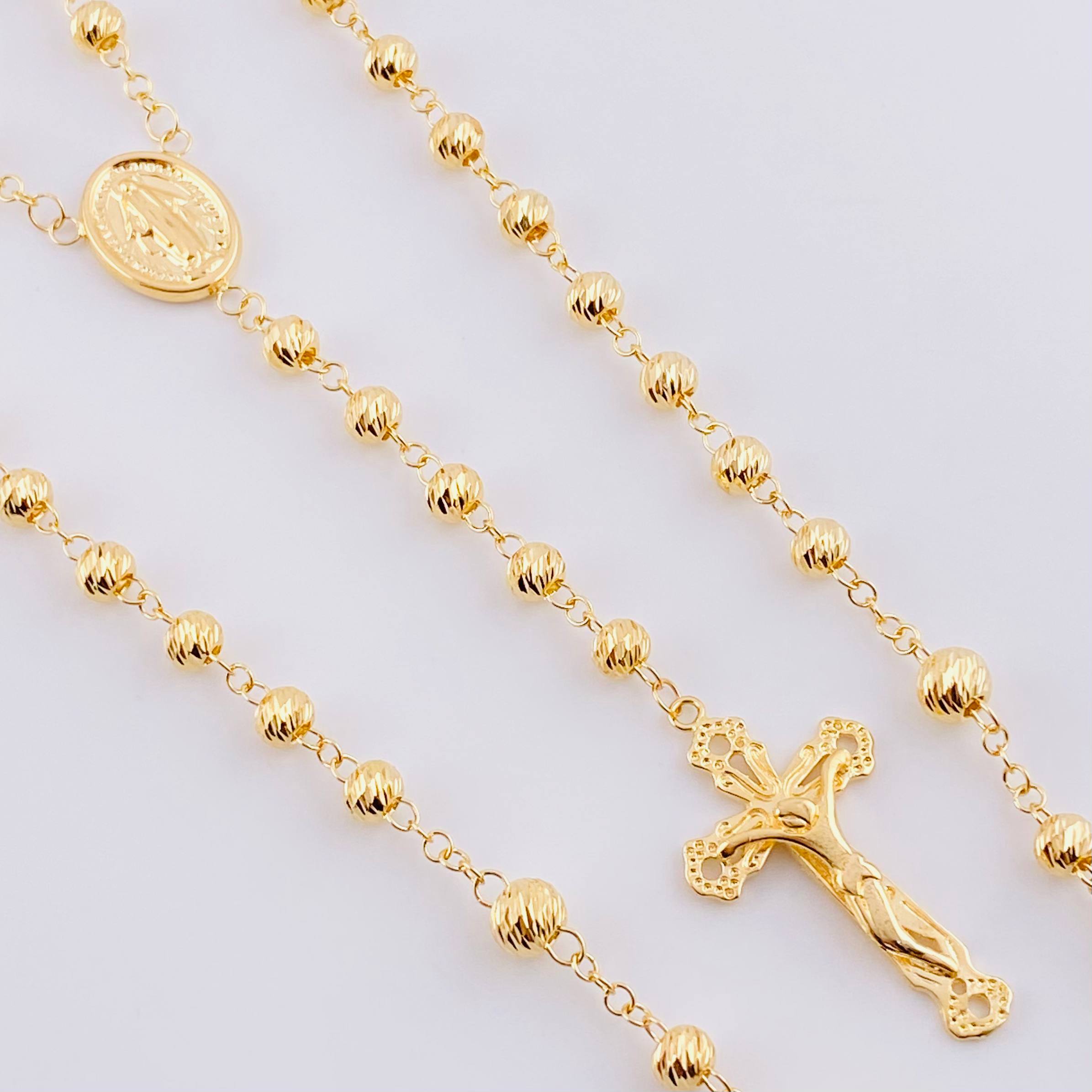 Rosario Virgen De La Milagrosa 15 g / 58 cm / 5 mm Oro Amarillo 18K