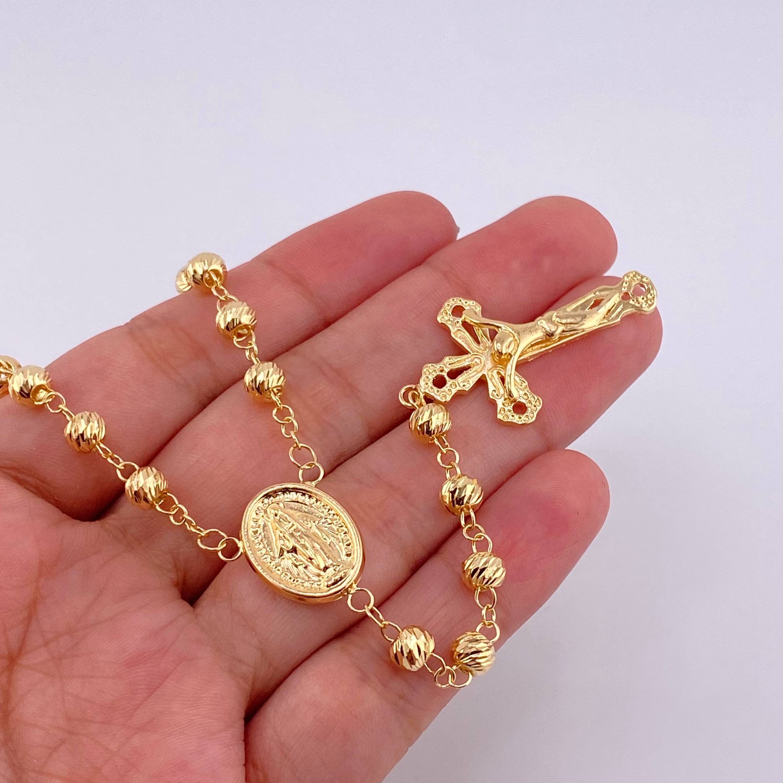 Rosario Virgen De La Milagrosa 15 g / 58 cm / 5 mm Oro Amarillo 18K