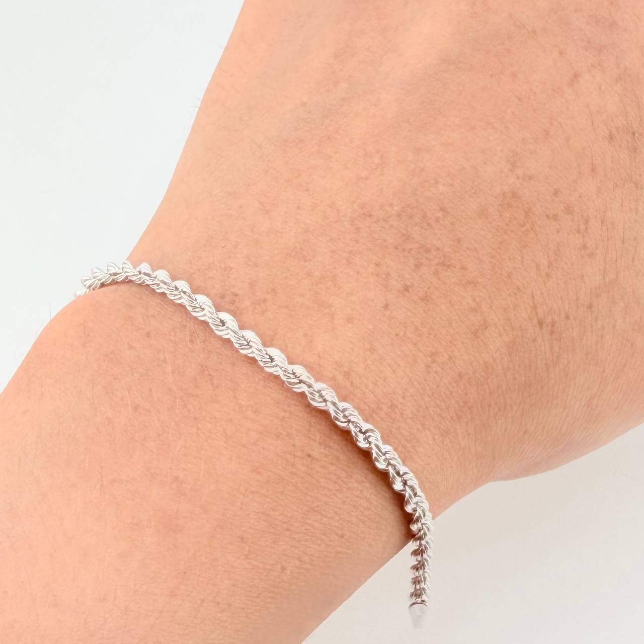Pulso Lazo 1.85 g / 19 cm / 2.55 mm Oro Blanco 18K