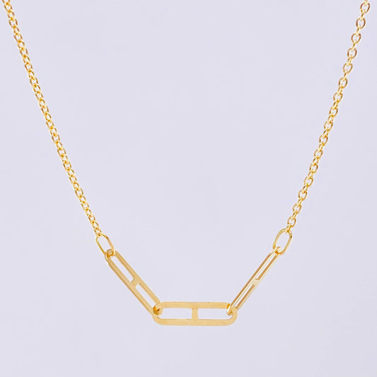 Cadena Aro Seguido Clip 3.75 g / 42.5 cm / 0.85 mm Oro Amarillo 18K