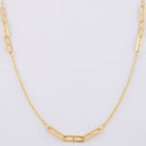 Cadena Aro Seguido Clip 3.75 g / 42.5 cm / 0.85 mm Oro Amarillo 18K