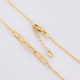 Cadena Aro Seguido Clip 3.75 g / 42.5 cm / 0.85 mm Oro Amarillo 18K
