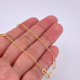 Cadena Aro Seguido Clip 3.75 g / 42.5 cm / 0.85 mm Oro Amarillo 18K
