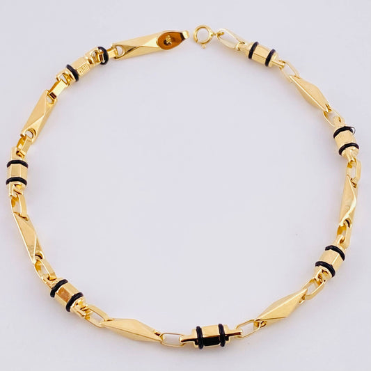 Pulso Rustico Barril Relieve 5 g / 21 cm / 3.7 mm Oro Amarillo 18K