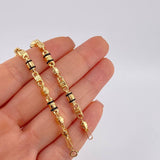 Pulso Rustico Candado Boya 4.95 g / 21 cm / 4.2 mm Oro Amarillo 18K