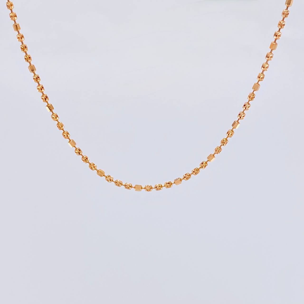 Cadena Morse 4.6 g / 40.6 cm / 1.4 mm Oro Rosa 18K