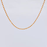 Cadena Morse 4.6 g / 40.6 cm / 1.4 mm Oro Rosa 18K