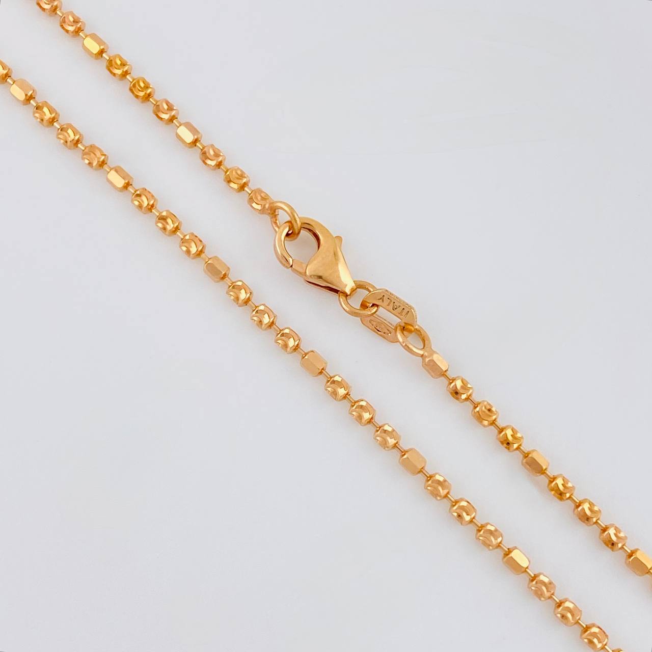 Cadena Morse 4.6 g / 40.6 cm / 1.4 mm Oro Rosa 18K