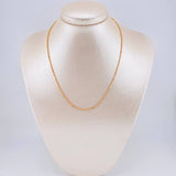 Cadena Morse 4.6 g / 40.6 cm / 1.4 mm Oro Rosa 18K