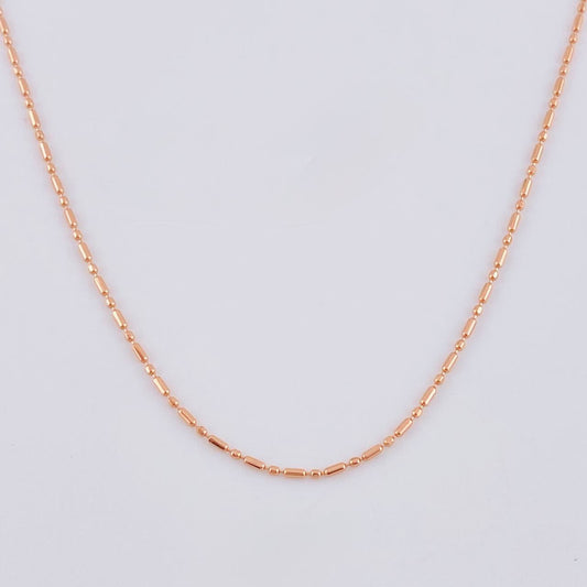 Cadena Morse 1.45 g / 45.3 cm / 0.8 mm Oro Rosa 18K