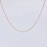 Cadena Morse 1.6 g / 50.2 cm / 0.8 mm Oro Rosa 18K