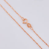 Cadena Morse 1.45 g / 45 cm / 0.8 mm Oro Rosa 18K