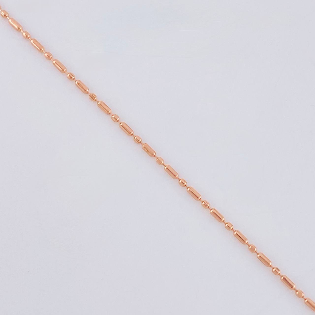 Cadena Morse 1.45 g / 45 cm / 0.8 mm Oro Rosa 18K