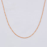 Cadena Veneciana 1 g / 50.2 cm / 0.8 mm Oro Rosa 18K