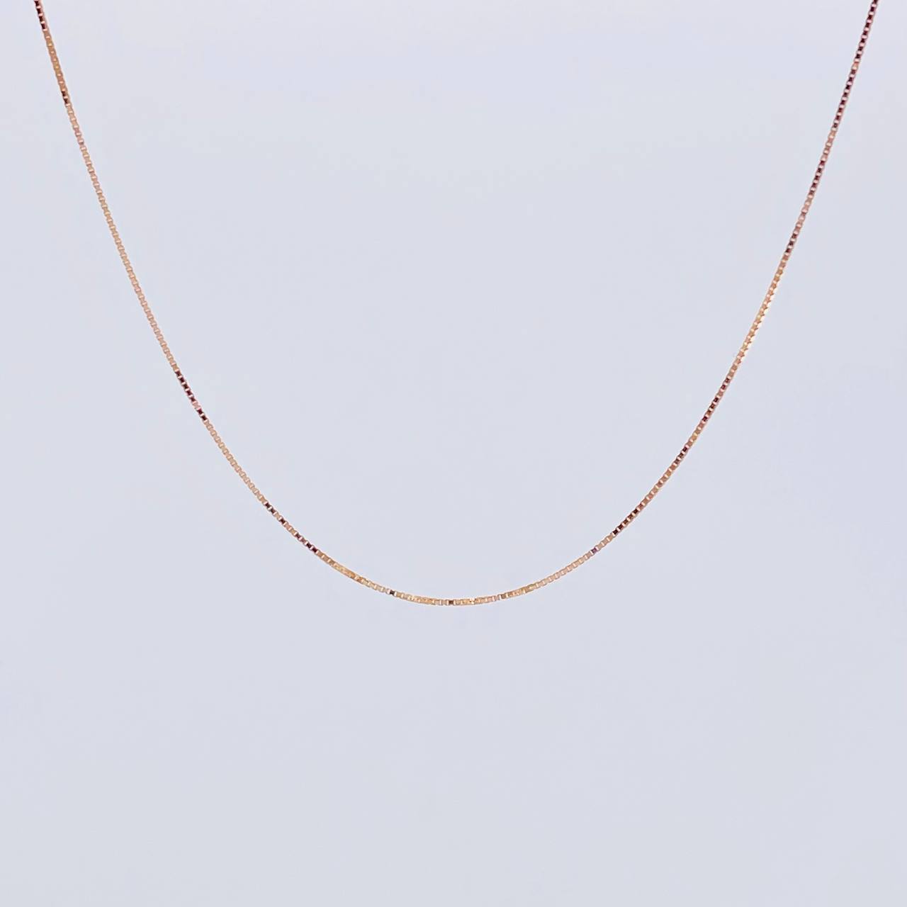 Cadena Veneciana 1.05 g / 50.3 cm / 0.8 mm Oro Rosa 18K