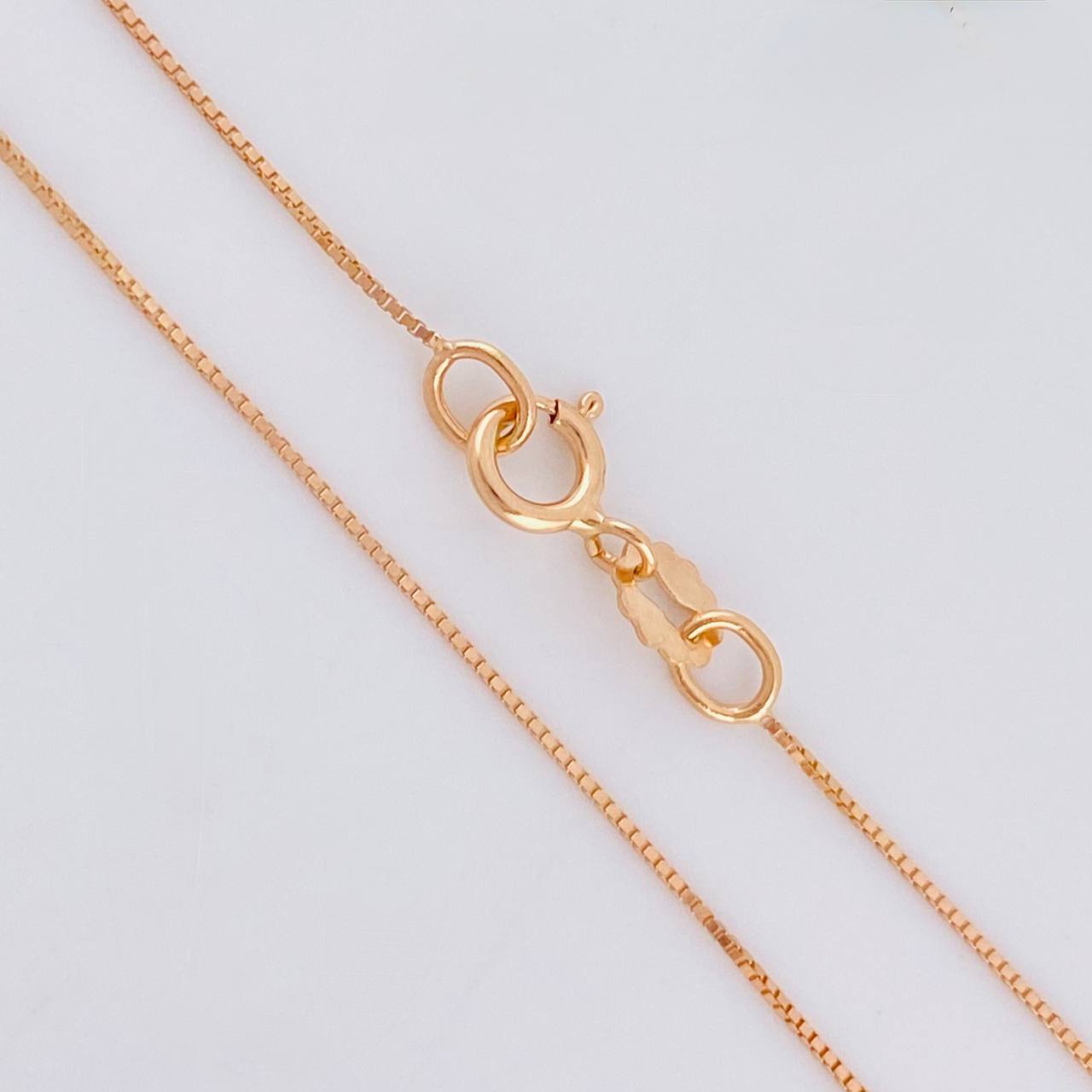 Cadena Veneciana 1 g / 50.2 cm / 0.8 mm Oro Rosa 18K