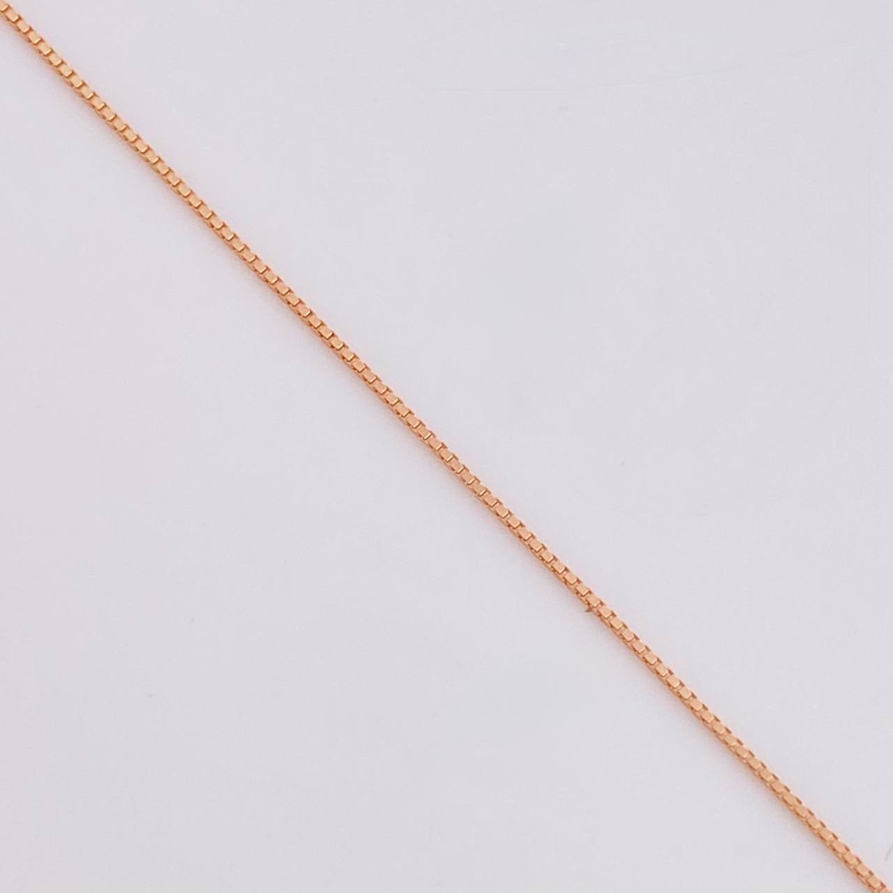 Cadena Veneciana 1 g / 50.1 cm / 0.8 mm Oro Rosa 18K