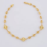 Tobillera Gc Trebol Diamantada 6 g / 22.3 cm / 4.8 mm Oro Amarillo 18K