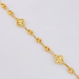 Tobillera Gc Trebol Diamantada 6.25 g / 23 cm / 4.8 mm Oro Amarillo 18K