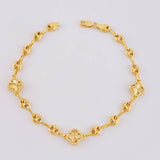 Pulso Gc Trebol Diamantado 6.4 g / 18.5 cm / 4.8 mm Oro Amarillo 18K