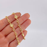 Pulso Gc Trebol Diamantado 6.5 g / 18.8 cm / 4.8 mm Oro Amarillo 18K