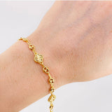 Pulso Gc Trebol Diamantado 5.85 g / 21 cm / 4.8 mm Oro Amarillo 18K