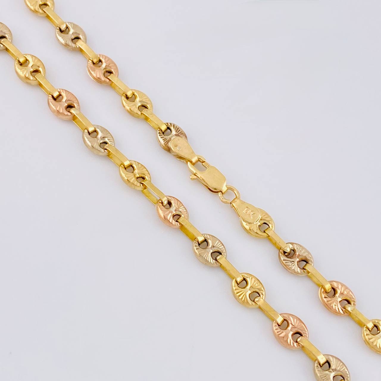 Cadena Gc Diamantada 13.4 g / 66 cm / 4.85 mm Tres Oros 18K