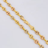 Cadena Gc Diamantada 13.4 g / 66 cm / 4.85 mm Tres Oros 18K