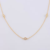 Cadena Aro Seguido Perlas 1.95 g / 45 cm / 1.35 mm Oro Amarillo 18K