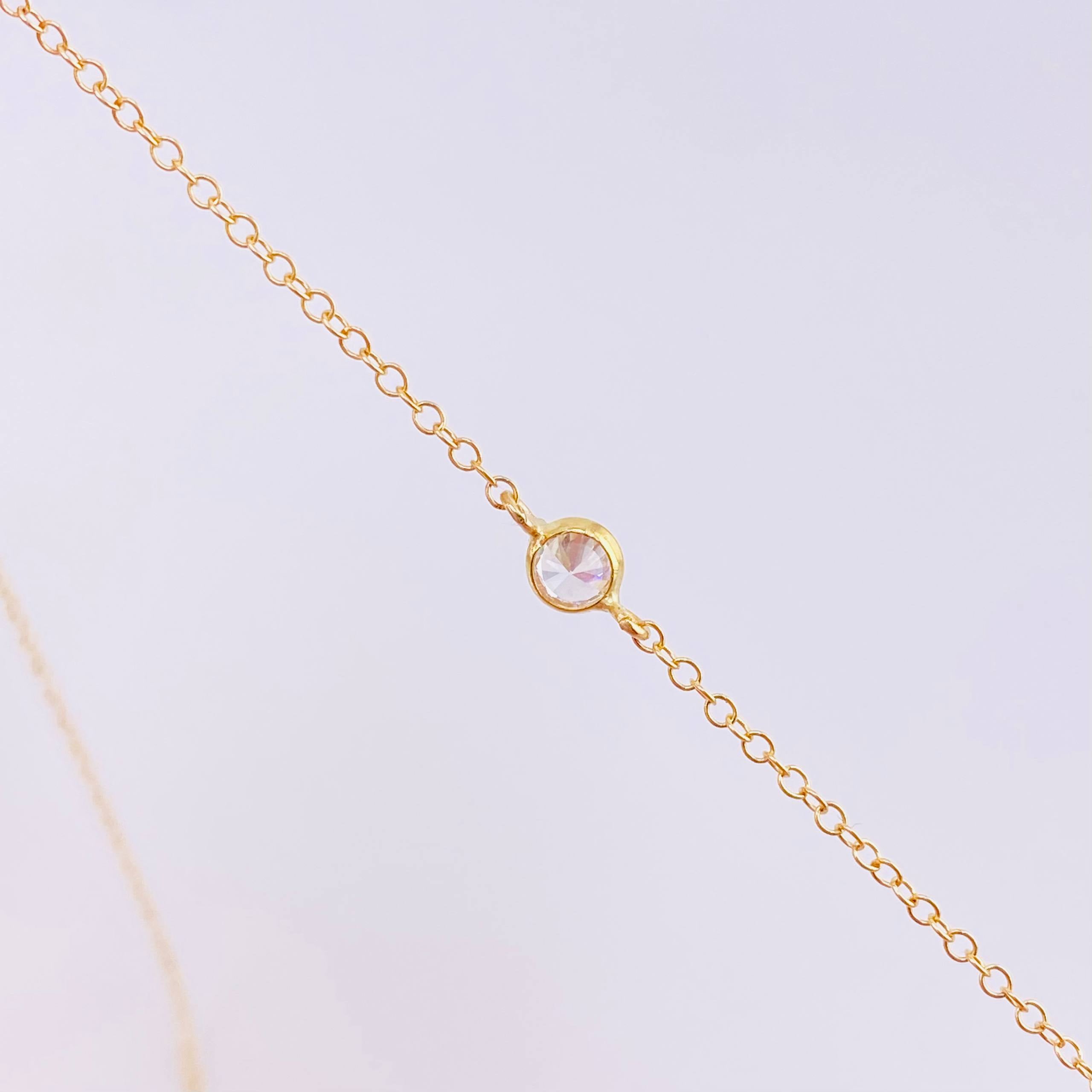 Cadena Aro Seguido Perlas 1.95 g / 45 cm / 1.35 mm Oro Amarillo 18K