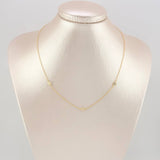 Cadena Aro Seguido Perlas 1.95 g / 40.3 cm / 1.35 mm Oro Amarillo 18K
