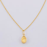 Set Cadena Aro Seguido + Dije Virgen De La Milagrosa / 1.05 g / 45 cm Oro Amarillo 18K