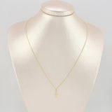 Set Cadena Aro Seguido + Dije Cruz / 0.95 g / 45 cm Oro Amarillo 18K
