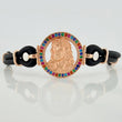Pulso Rostro Cristo 24.7gr / 19.4cm / Dos Oros Blanco Rosa 18K $