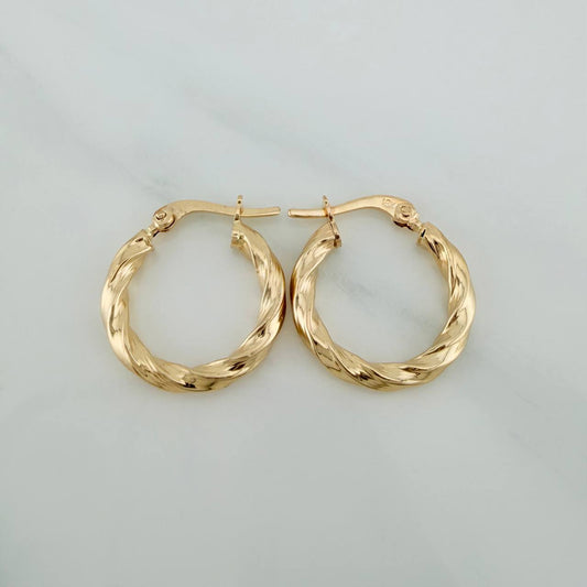 Candongas Lupe 1.9gr / 2.3cm / Oro Amarillo 18K