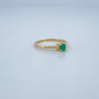 Anillo Solitario Esmeralda 1.85gr / T4 3/4 / Oro Amarillo 18K $