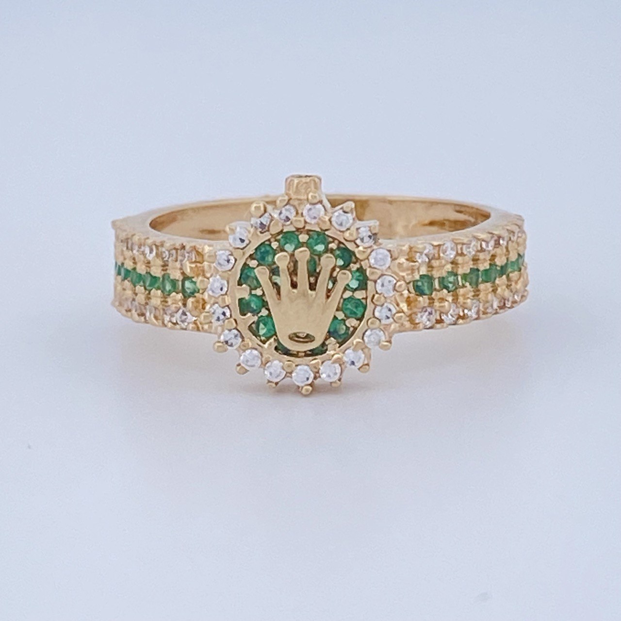 Anillo Corona Rx 3.5gr / T6 1/2 / Oro Amarillo 18K $