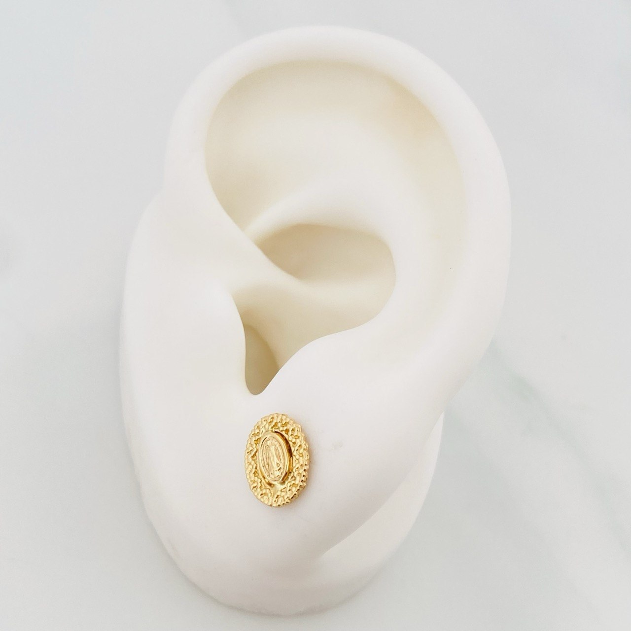 Topos Virgen Guadalupe 1.25 g / 7.4 mm Oro Amarillo 18K