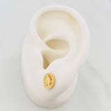 Topos Virgen Guadalupe 1.25 g / 7.4 mm Oro Amarillo 18K