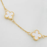 Pulso Aro Seguido Trebol 3.65 g / 19 cm / 1.3 mm Oro Amarillo 18K