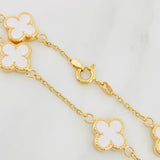Pulso Aro Seguido Trebol 3.65 g / 19 cm / 1.3 mm Oro Amarillo 18K