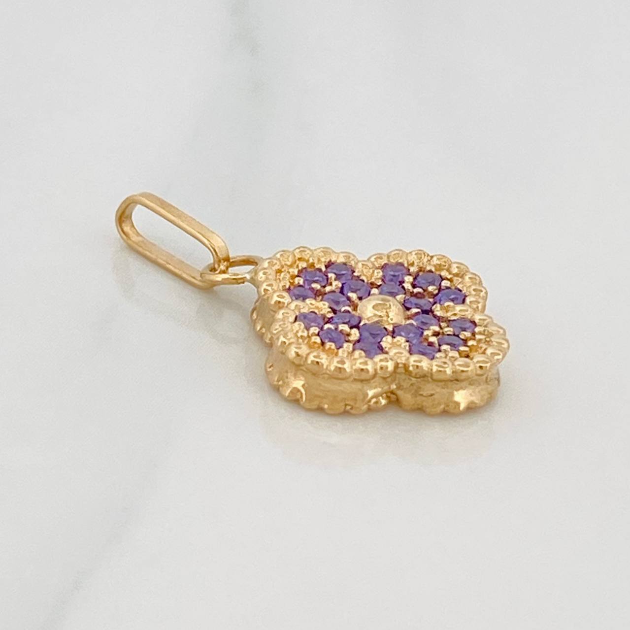 Dije Trebol 2.8 g / 2.5 cm Oro Amarillo 18K