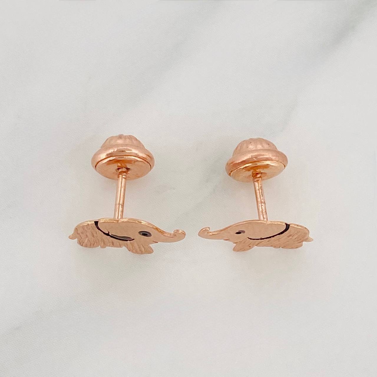 Topos Elefantes 0.95 g / 9.75 mm Oro Rosa 18K
