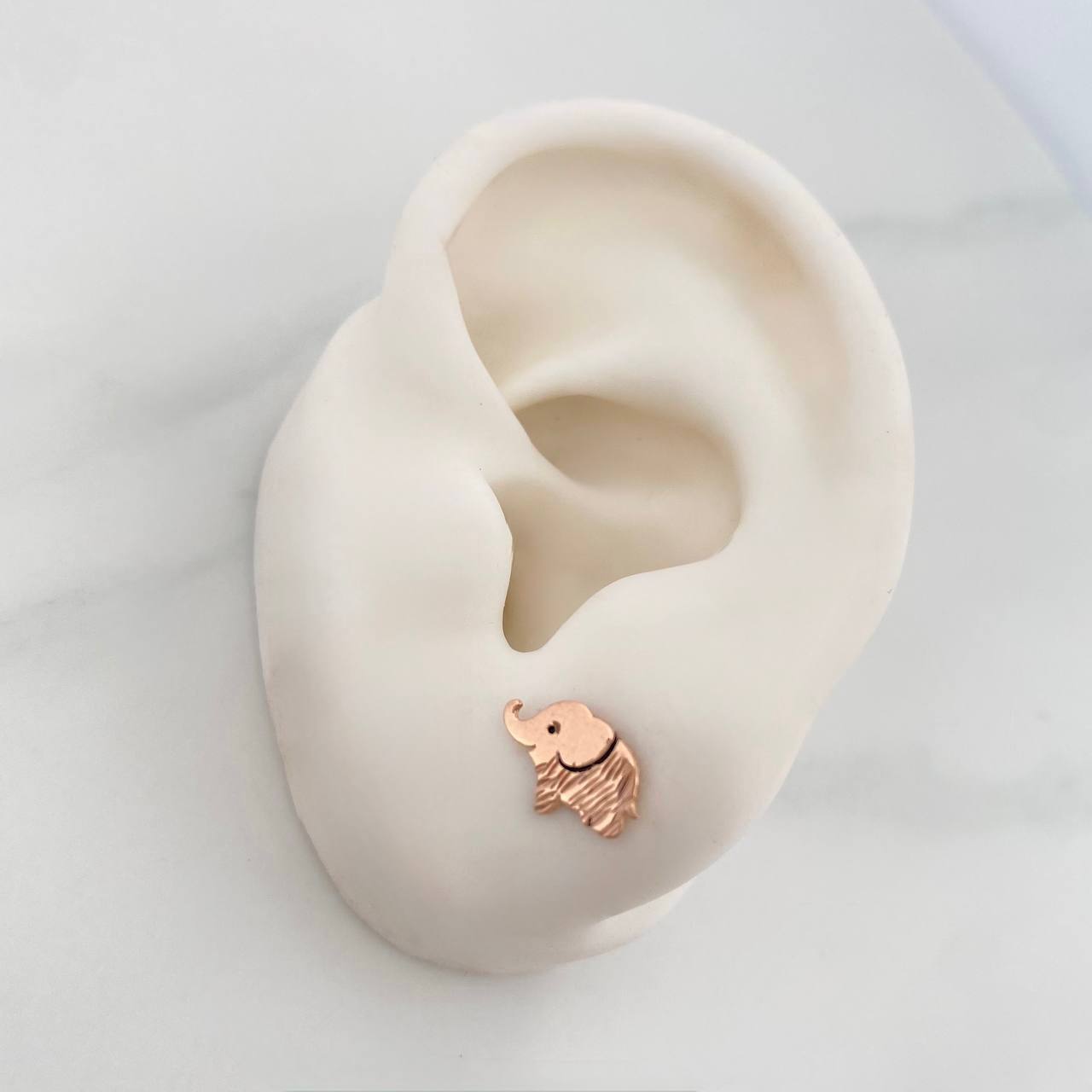 Topos Elefantes 0.95 g / 9.75 mm Oro Rosa 18K