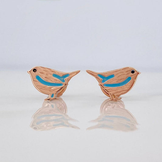 Topos Pajaros 0.85 g / 10.35 mm Oro Rosa 18K