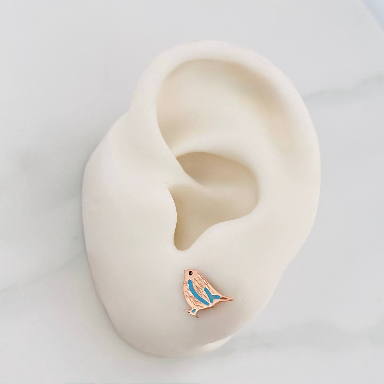 Topos Pajaros 0.85 g / 10.75 mm Oro Rosa 18K