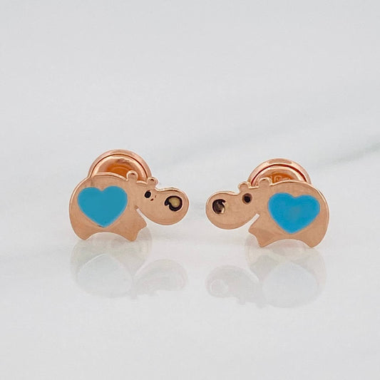 Topos Hipopotamo 0.85 g / 9.61 mm Oro Rosa 18K