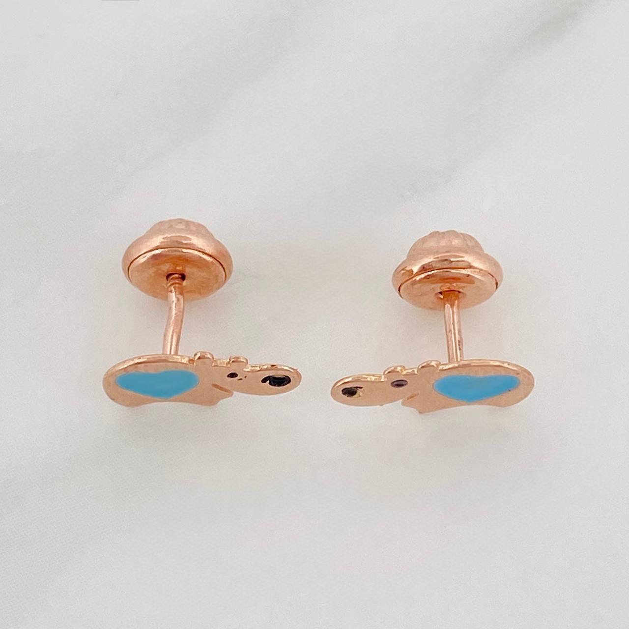 Topos Hipopotamo 0.85 g / 9.61 mm Oro Rosa 18K