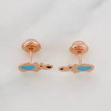 Topos Hipopotamos 0.8 g / 9.6 mm Oro Rosa 18K