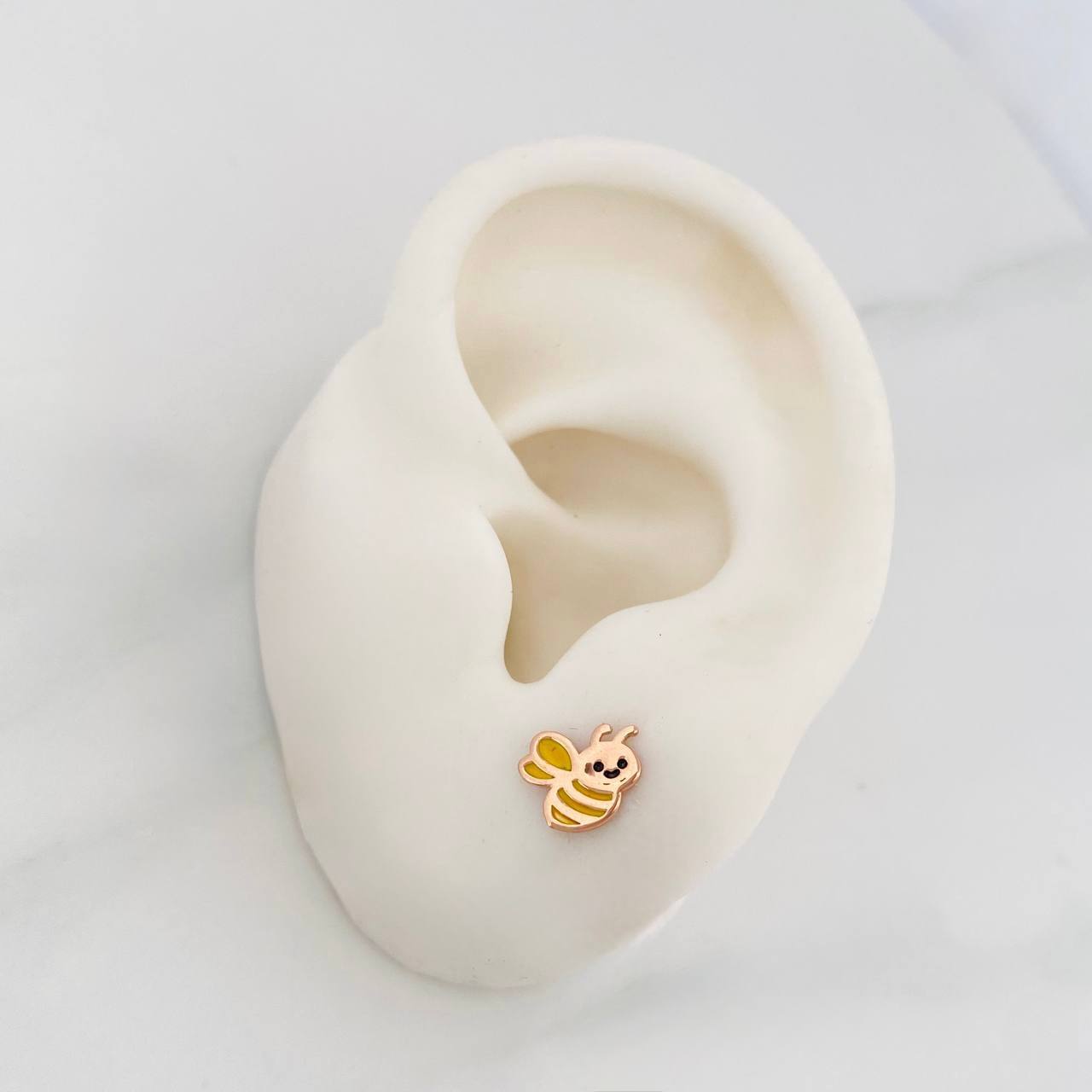 Topos Abejas 0.8 g / 8.05 mm Oro Rosa 18K